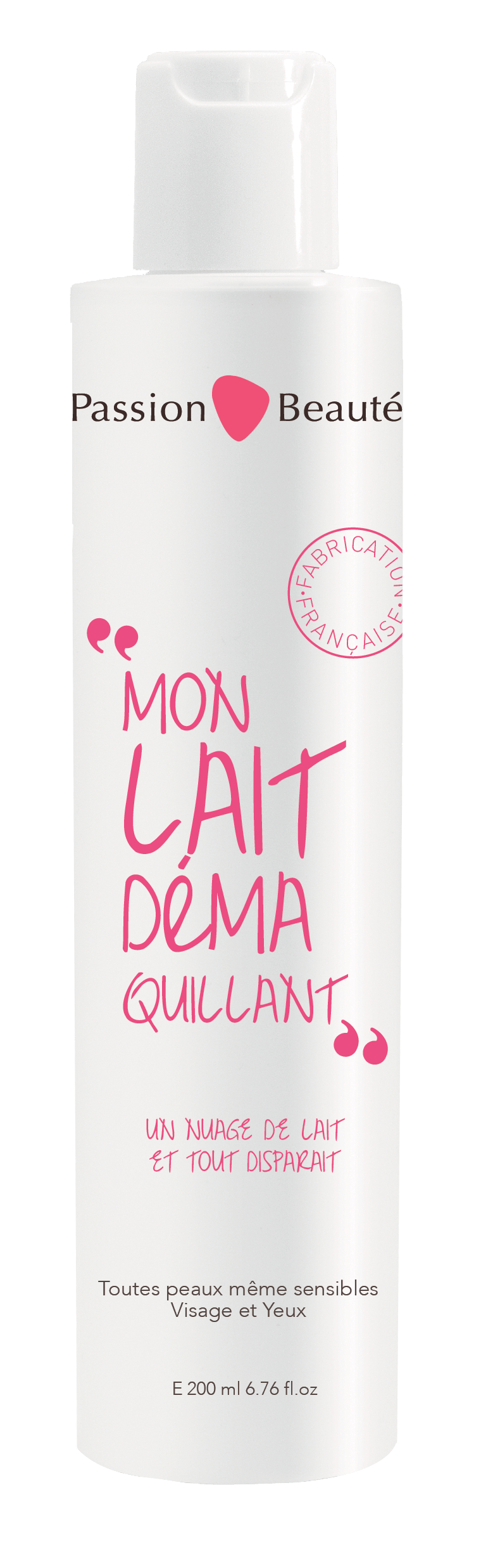 Passion Beauté Soin Mon Lait Démaquillant.